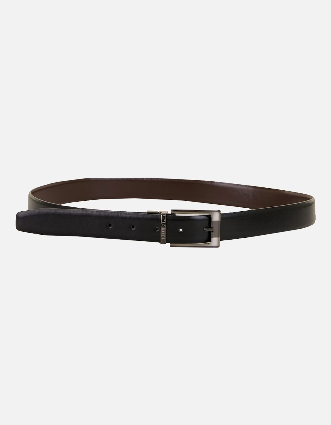 Ted Baker - Crafti - Dubbelzijdige leren riem-Zwart Zwart