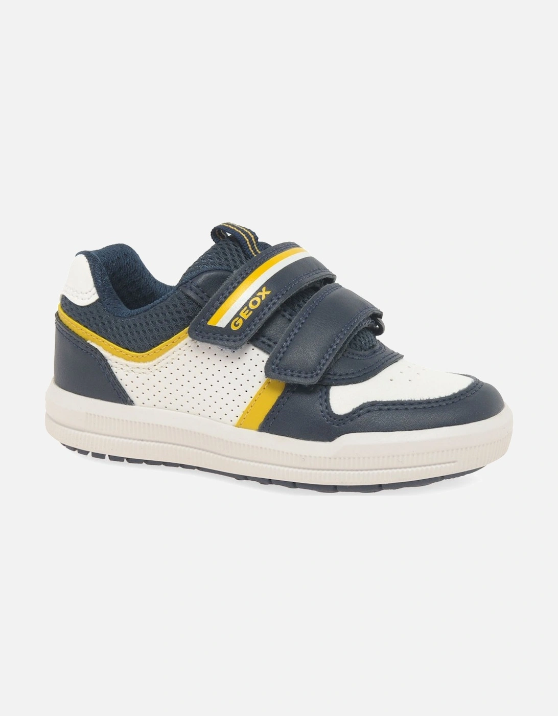 Geox Boy's Junior Arzach Boys Trainers - Navy White - Size: 9/F (Standard)