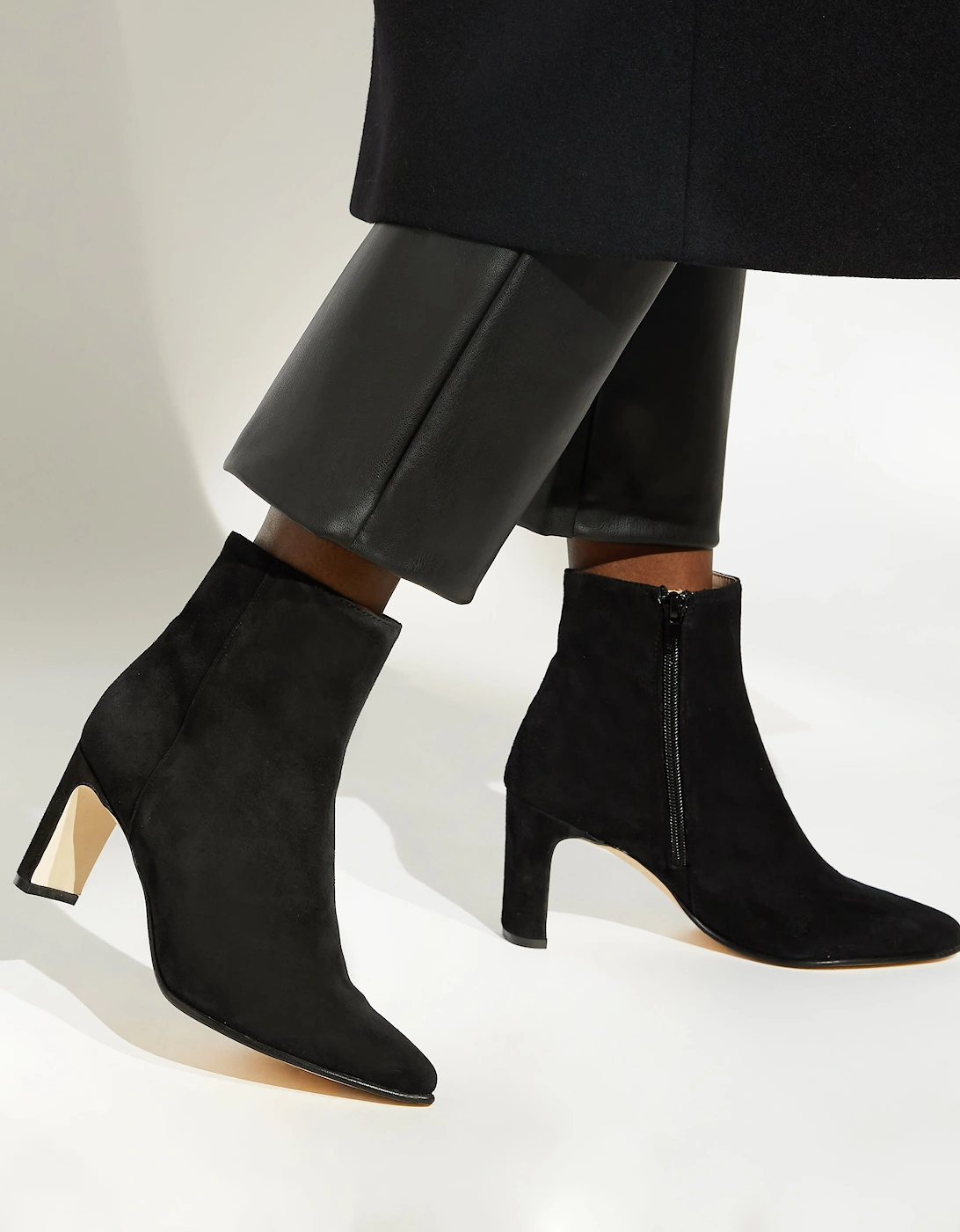 Dune Ladies Otta - Mid-Heel Pointed Ankle Boots