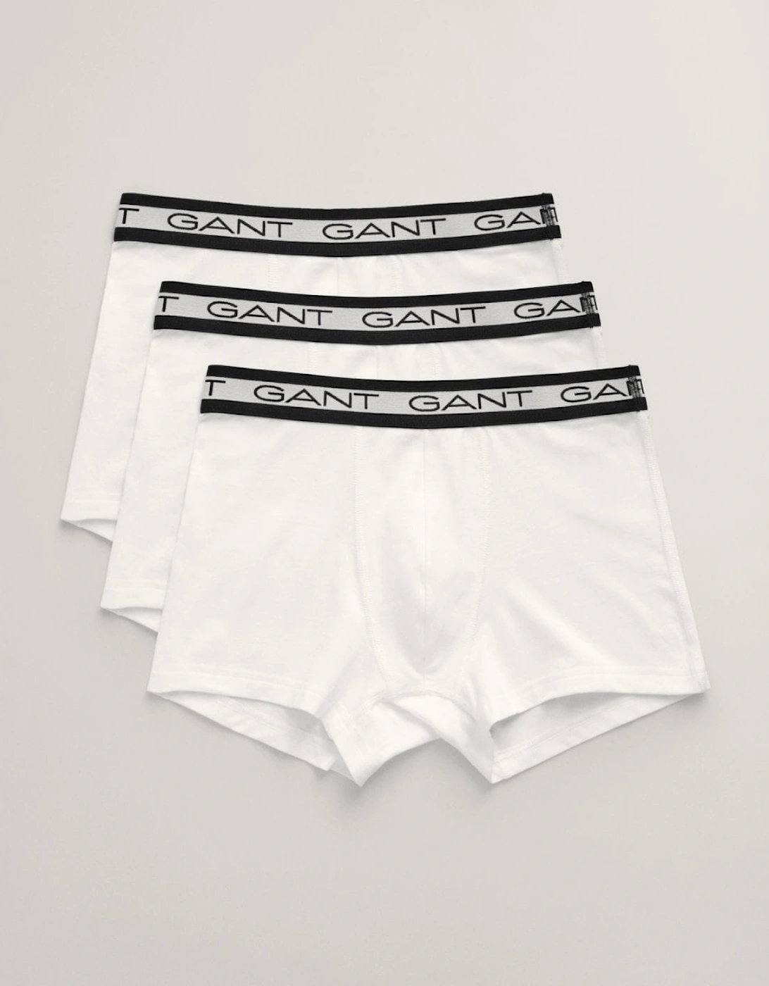 Men's GANT Mens Basic Trunk 3-Pack - White - Size: 35/34/32
