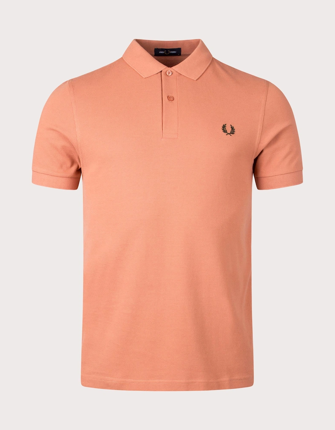 Fred Perry Men's Plain M6000 Polo Shirt - Light Rust Night Green - Size: 38/Regular