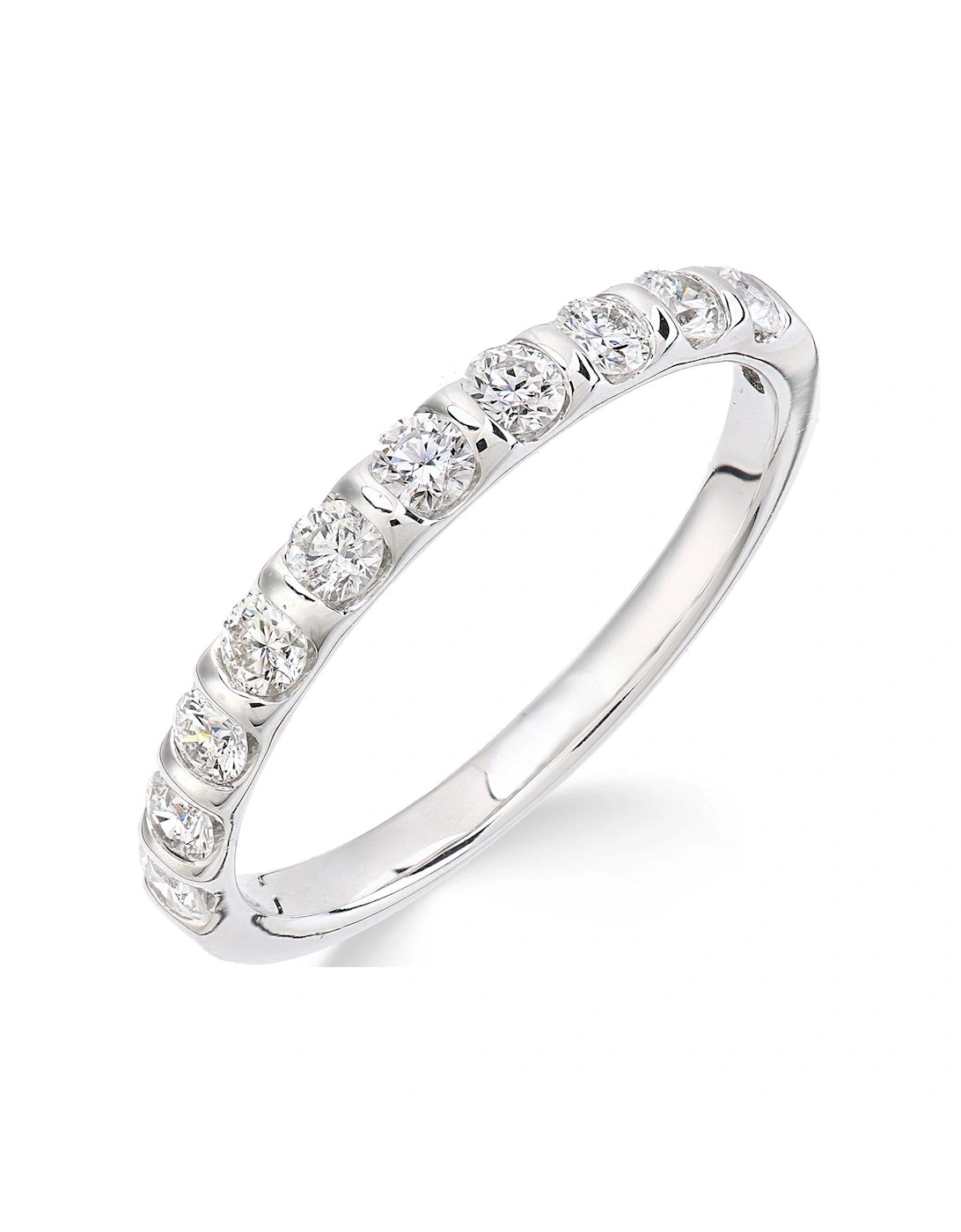 9ct White Gold 50 Points of Diamond Eternity Ring, 3 of 2